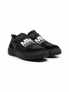 MM6 Maison Margiela Kids baskets à logo imprimé - Noir