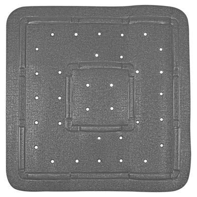 Differnz Tutus inlegmat douche antislip laag 100% PVC 55 x 55 cm antraciet Differnz Tutus inlegmat douche antislip laag 100% PVC 55 x 55 cm antraciet