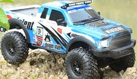 Amewi Dirt Climbing PickUp Race 1:10 Brushed RC auto Elektro Crawler 4WD RTR 2,4 GHz Incl. accu en lader, Met lichteffect, Incl. batterijen - thumbnail