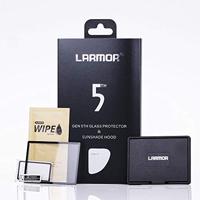 GGS Larmor 5e Generatie Glas Screen Protector en Zonneschermkap Set voor Nikon D5 - Transparant