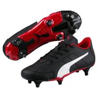 Puma voetbalschoenen Classico SG junior zwart/wit/rood