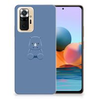 Xiaomi Redmi Note 10 Pro Telefoonhoesje met Naam Baby Rhino - thumbnail