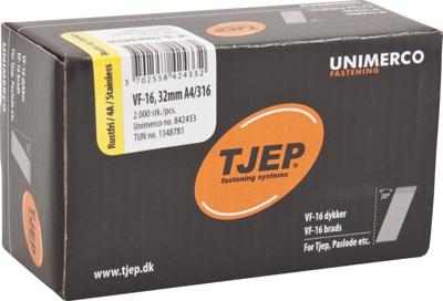 Tjep VF-16 32mm Nagels RVS 20 graden 2000 Stuks 842433 Tjep VF-16 32mm Nagels RVS 20 graden 2000 Stuks 842433
