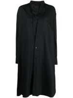 LEMAIRE robe-chemise à col officier - Noir