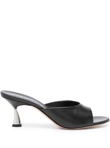 Casadei mules Geraldine 50 mm en cuir - Noir