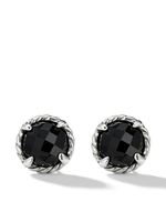 David Yurman puces d'oreilles Petite Châtelaine en argent sterling serties d'onyx - thumbnail