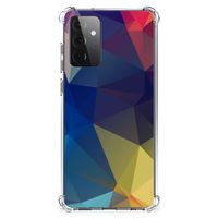 Samsung Galaxy A72 4G/5G Shockproof Case Polygon Dark - thumbnail