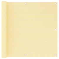 vidaXL Balkonscherm 90x500 cm HDPE beige