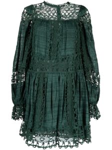 Ulla Johnson robe en dentelle Lataà coupe courte - Vert