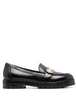 Kate Spade mocassins en cuir à ornements en cristal - Noir