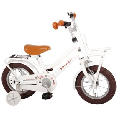Volare Liberty Meisjesfiets 12 Inch Meisjes Terugtraprem Wit