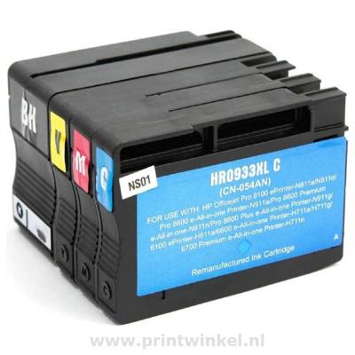 Remanufactured HP 932XL + Remanufactured HP 933XL (C2P42AE) multipack (eigen merk)