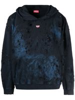 Diesel hoodie à logo brodé - Bleu