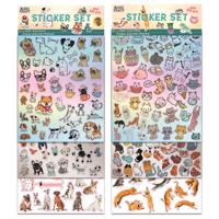 Grafix Stickerset 100-delig Kat/hond - thumbnail