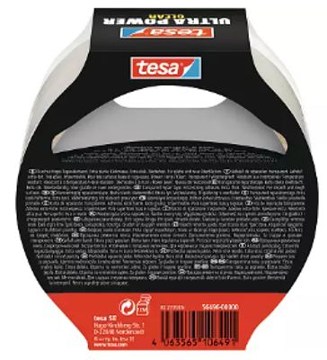 TESA Ultra Power Geschikt voor gebruik binnen Geschikt voor buitengebruik 10 m Polypropyleen (PP) Transparant