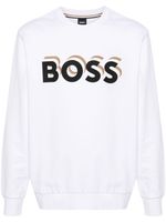 BOSS sweat en coton à logo imprimé - Blanc - thumbnail