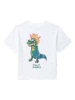 Palm Angels Kids t-shirt à imprimé dinosaure - Blanc