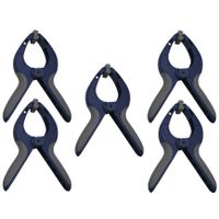 Voordeelset van 5x stuks zeilklemmen / zeilclips van kunststof 9 inch