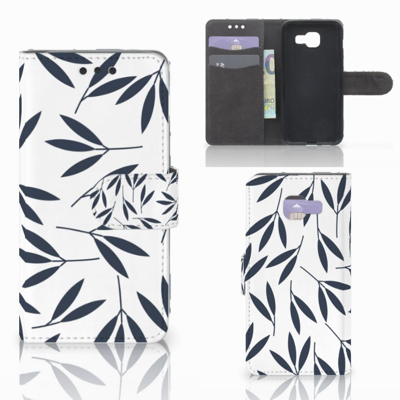 Samsung Galaxy A3 2016 Hoesje Leaves Blue Samsung Galaxy A3 2016 Hoesje Leaves Blue