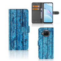 Xiaomi Mi 10T Lite Book Style Case Wood Blue - thumbnail