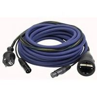 DAP Audio Power/Signaal kabel Schuko male - Schuko female & XLR female - XLR male, 15 meter