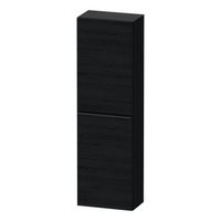 Hoge Kast Duravit D-Neo Kolomkast Wand 132 cm Linksdraaiend Mat Eiken Zwart