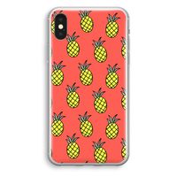 Ananas: iPhone XS Transparant Hoesje - thumbnail