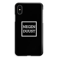 Negenduust black: iPhone XS Max Volledig Geprint Hoesje - thumbnail