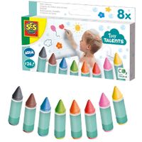 SES Creative Ses 13050 Tiny Talents Kleuren In Bad 8 Pack