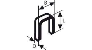 Bosch Nieten met smalle rug, type 55
