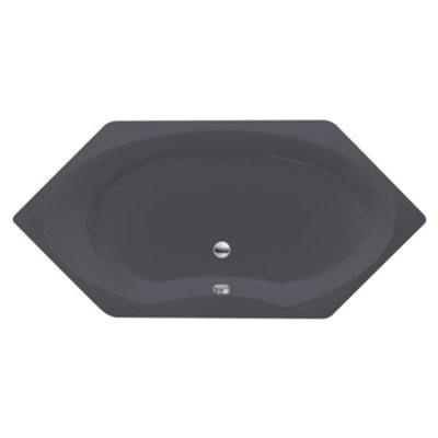 Ligbad Inbouw Xenz Orona Hoekbad 1-2 Persoons Duobad 90x190x50cm Acryl Antraciet Mat met Poten