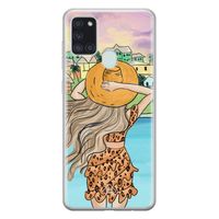 Samsung Galaxy A21s siliconen hoesje - Sunset girl