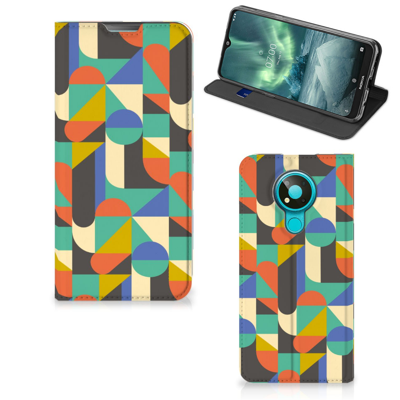 Nokia 3.4 Hoesje met Magneet Funky Retro Nokia 3.4 Hoesje met Magneet Funky Retro