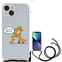 iPhone 14 Stevig Bumper Hoesje Giraffe