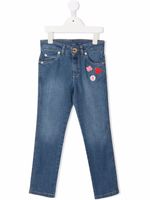 Lanvin Enfant jean à détail de badge - Bleu