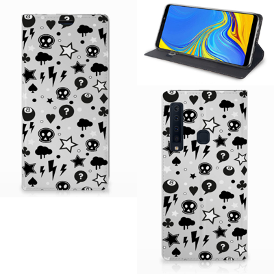 Mobiel BookCase Samsung Galaxy A9 (2018) Silver Punk