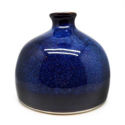 Vaas Keramiek Blauw Rond Large Vaas Keramiek Blauw Rond Large