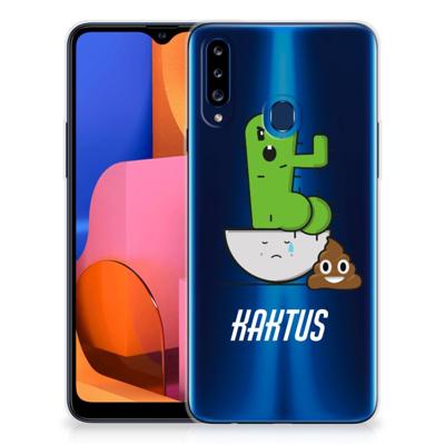 Samsung Galaxy A20s Telefoonhoesje met Naam Cactus Poo Samsung Galaxy A20s Telefoonhoesje met Naam Cactus Poo