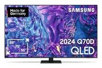 Samsung QLED 4K Q70D 55 inch tv met AI Quantum 4K processor, AI 4K afkomst, Samsung Tizen OS, Motion Xcelerator 120Hz, Smart TV, KI TV, GQ55Q70DATXZG, Duits model [2024]