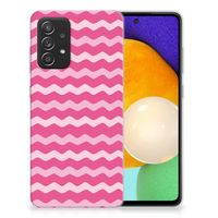 Samsung Galaxy A52 (5G/4G) TPU bumper Waves Pink - thumbnail