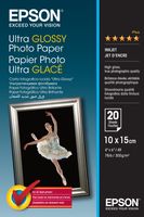 Epson S041926 Ultra Gloss Photo Papier 10x15 cm 20 vel 300 gr. SO41926 - thumbnail