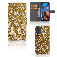 Wallet Case Motorola Moto E32 | Moto E32s Barok Goud