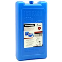 Koelelementen groot blok - 1000 ml - 11 x 5 x 22 cm - blauw - voor koeltas/koelbox   -