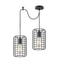 Home sweet home hanglamp Netting 2 lichts - zwart