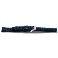 Horlogeband Universeel C604 Leder Blauw 12mm - thumbnail