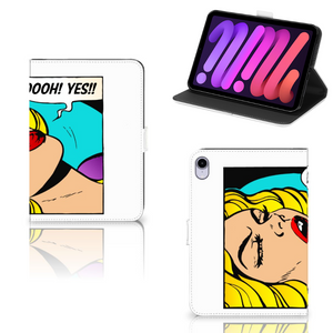 iPad Mini 6 (2021) Tablet Hoes met standaard Popart Oh Yes