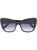 Dolce & Gabbana Eyewear lunettes de soleil à monture papillon oversize - Noir - thumbnail