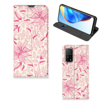 Xiaomi Mi 10T | 10T Pro Smart Cover Pink Flowers - thumbnail