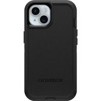 OtterBox Defender Case voor iPhone 15 / iPhone 14 / iPhone 13, Schokbestendig, Valbestendig, Ultra-robuust, Beschermhoes, 5x Getest volgens Militaire Standaard, Zwart, Zonder Verpakking