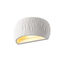 SLV wandopbouwarmatuur PLASTRA WL CURVED CUTRAIN/wandverlichting binnen, opbouwarmatuur, wandopbouwarmatuur, plafondspot / R7s 118 mm 20 W wit